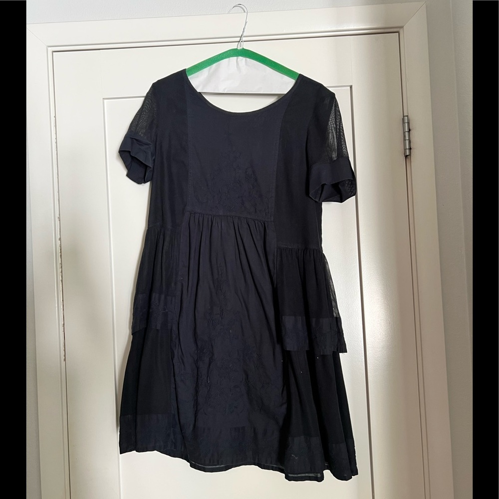 Navy blue dress. French connection.